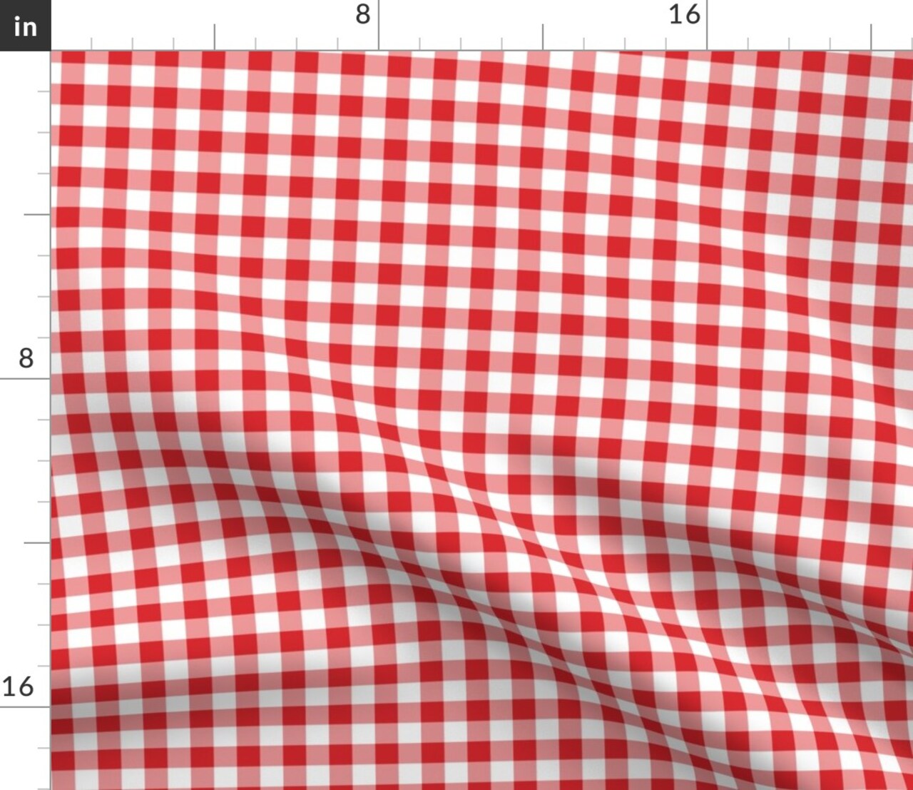 Valentine'S Day Plaid Check Coordinate Red Traditional Party Love Classic Gingham Rustic Farmhouse Picnic Small Scale Dollhouse Custom Printed Fabric by Spoonflower Various Fabrics by the Yard or Fat Quarter